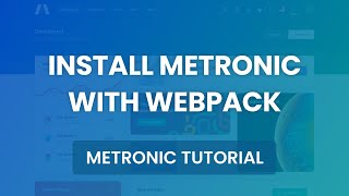 Install Metronic with Webpack  Metronic 7 Admin Theme [upl. by Sisi]