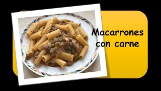 Macarrones con carne [upl. by Aitsirt]