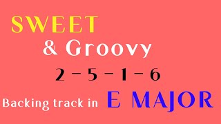 Groovy Funk Sweet Backing track 2516 in E Major  HW backing track [upl. by Martguerita]