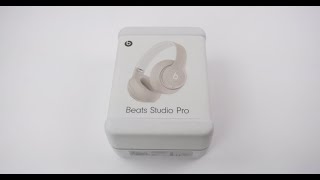 New Beats Studio Pro  Sandstone Unboxing [upl. by Stover]