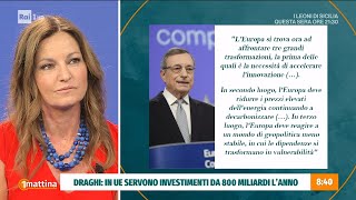 Rapporto Draghi  Unomattina 10092024 [upl. by Anetta]