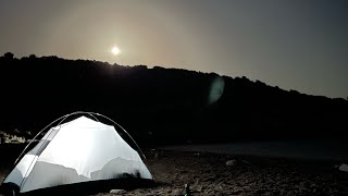 PART 2  İZMİRURLA niyeyse kamp doğa vlog yol otostop turkey camping decathlonquechua [upl. by Analeh234]