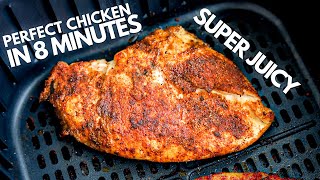 The BEST Air Fryer Chicken Breast In 8 MINUTES  SUPER JUICY [upl. by Emmie]