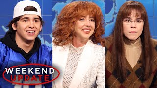 Weekend Update ft Heidi Gardner Marcello Hernández and Jane Wickline  SNL [upl. by Crispen]