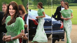 Catherine SPOTTED Dazzles In Sparkly Pink Gown At A Gala Dinner Tonight At Houghton House [upl. by Ralyat855]