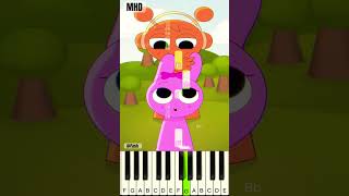 Put Your Finger Here Incredibox Sprunki fash  Piano Tutorial [upl. by Aerdnuahs]