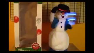 Gemmy Spinning Snowflake Snowman 1song version [upl. by Emse]