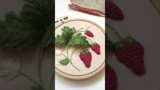 3D Embroidery Learn How to Stitch Stumpwork Strawberries [upl. by Fifine]