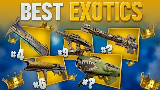 The 10 BEST Exotic Weapons In Destiny 2 [upl. by Lleral1]