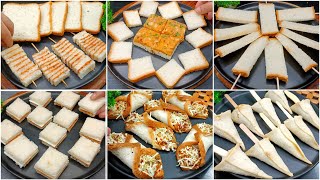 10 Easy Bread Snacks  New Recipe  Snacks Recipes  Evening Snacks Recipes Spicy with Bread [upl. by Strauss992]