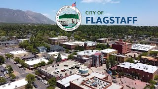 Aerial View of Flagstaff Arizona [upl. by Yehsa]