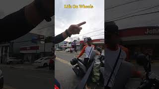 Shopee express nakalimutan na mag helmet  Bigbikelovers  Ducati  Life On Wheels [upl. by Tilly]