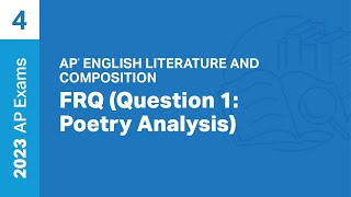 4  FRQ Question 1 Poetry Analysis  Practice Sessions  AP English Literature and Composition [upl. by Yrag993]