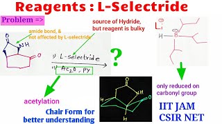 Organic Reagents  L Selectride with Stereochemical aspects for IIT JAM CSIR NET GATE [upl. by Quenby]