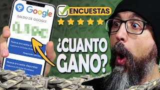 Como GANAR DINERO con ENCUESTAS de Google  TODA LA VERDAD  Google Opinion Rewards [upl. by Eelrak]