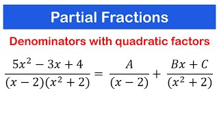 Partial Fractions  Denominator with quadratic factors  SHS 1 ELECTIVE MATH [upl. by Euqinotna965]