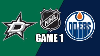 Edmonton Oilers vs Dallas Stars GAME 1 wSuperbman  NHL PLAYOFFS [upl. by Annahoj]