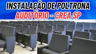 Instalação de poltronas de auditório do CREA SP [upl. by Doralynne]