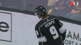 Adrian Kempe scores the game winner 6 seconds into OT tying the NHL record for fastest goal in OT [upl. by Mchale219]