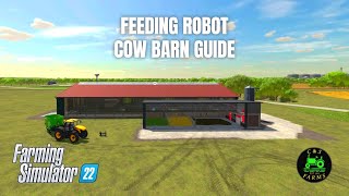 How To Use Cow Barn With Feeding Robot  Farming Simulator22 [upl. by Sergu]