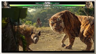 Mowgli vs Shere Khan 2018 with Healthbars [upl. by Eelamme]