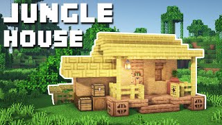 Minecraft  Jungle House Tutorial How to Build [upl. by Piks]