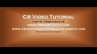 Part 30  C Tutorial  Interfaces in cavi [upl. by Edbert]
