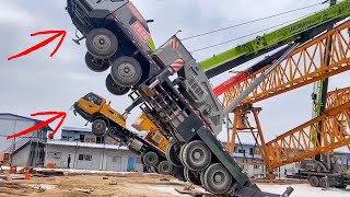 Heavy machinery fail compilation【E2】 Crane fail excavator accident car accident [upl. by Aiepoissac924]