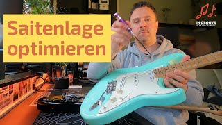 EGitarre selbst optimal einstellen  Die Saitenlage [upl. by Celie]