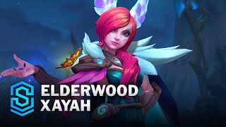 Elderwood Xayah Wild Rift Skin Spotlight [upl. by Aihsekram20]