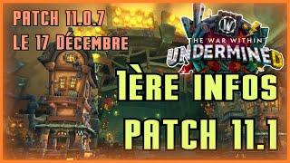 PATCH 111  Nouveau raid donjon nouveaux gouffres  WORLD OF WARCRAFT THE WAR WITHIN UNDERMINED [upl. by Arym416]