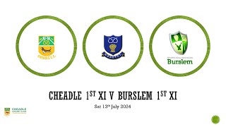 Cheadle 1st xi V Burslem 1st xi NSSC Premire A 13724 [upl. by Eyssej238]