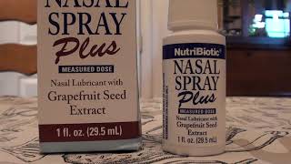 NutriBiotic Nasal Spray w Grapefruit Seed Extract REVIEW [upl. by Coughlin719]