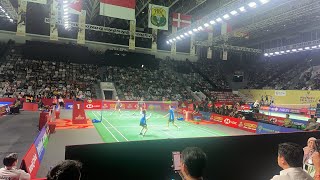 YUTA WATANABEARISA vs CHRISTIANSENBOJE Indonesia Open 2024 LIVE [upl. by Lait]