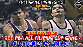 ANEJO vs PUREFOODS CHAMPIONSHIP l 1988 PBA AFC CUP FINALS GAME 4 l Full Game Highlights 09131988 [upl. by Ellicec]