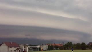 PYZDRY 11082017  WAŁ SZKWAŁOWY  NAWAŁNICA  BOW ECHO  STORM  AUGUST [upl. by Einama]