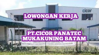 PT CICOR PANATEC LOKER BATAM HARI INI IKLAN KOTA BATAM [upl. by Ahseekan]