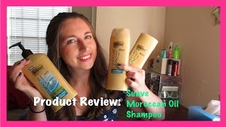 Product Review Suave Moroccan Infusion Shine Shampoo Conditioner amp Body Lotion [upl. by Akcimat]