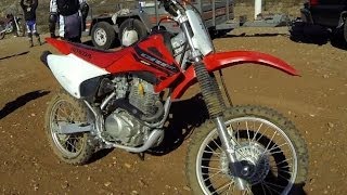 Honda CRF150F Motorcycle Review [upl. by Varick]