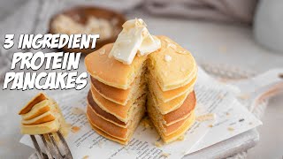 3 Ingredient Protein Pancakes in Less Than 10 Minutes [upl. by Aisad]