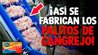 ¿Cómo Se Hacen Los Palitos De Cangrejo Proceso En Fábrica [upl. by Belva]