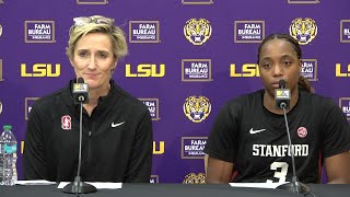 Stanford Kate Paye LOSS to LSU postgame plus Nunu Agara [upl. by Akehs]