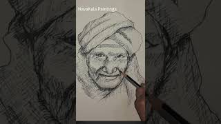 Shivakumara Swamiji Portrait 🙏  Naveen B Pattar [upl. by Maxfield]