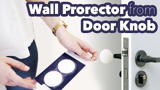 Wall protector from Door Handleknob  Adhesive door stopper wall protector by CREBRI [upl. by Eon]