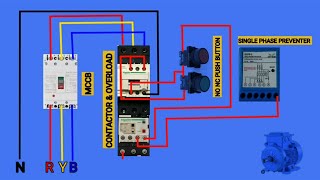 Single phase preventer connection diagram preventer Conactiondigram [upl. by Okiman]