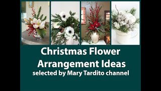 Christmas Flower Arrangement Ideas  Winter Decorating Ideas [upl. by Ratcliff]