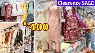 Clearence SALE Rs 400 Designer Work Suits Garara Palazo Long Frocks Lehenga Hyd Bridal Dresses [upl. by Anatlus]