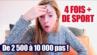 CHALLENGE 10000 PAS PAR JOUR ce quil sest passé poids difficulté [upl. by Gambrell]