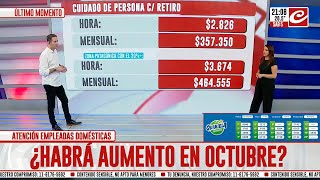 Atención empleadas domésticas ¿Habrá aumento en octubre [upl. by Weisbart]