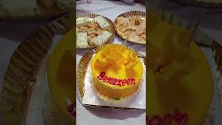 Birthday Celebrationdelicuous mango cake songindiandesserts [upl. by Modesty]